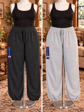 Set of 2 Mission Ridge Women’s 2XL Sweatpants Light & Dark Gray NWT